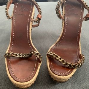 Christian louboutin wedges